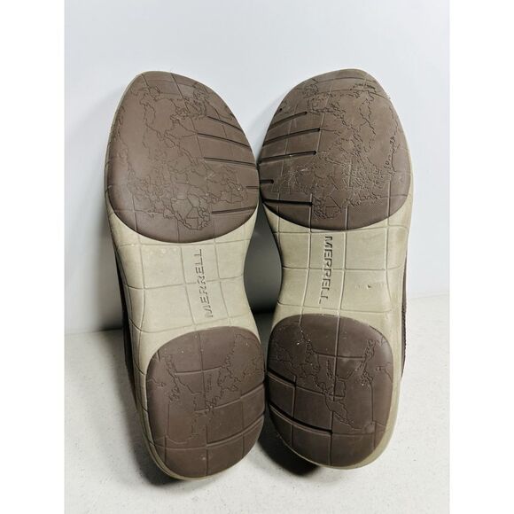 Men's Merrell World Vue Lace Black Slate Brown Oiled Leather J97065W Size 13W - Picture 7 of 8